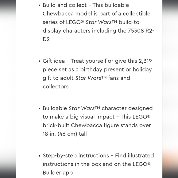 New LEGO Star Wars Chewbacca #75371 - Picture 11 of 11